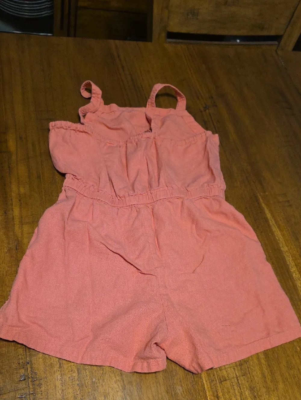 Old Navy Girls Coral Sleeveless Romper - L(10-12)